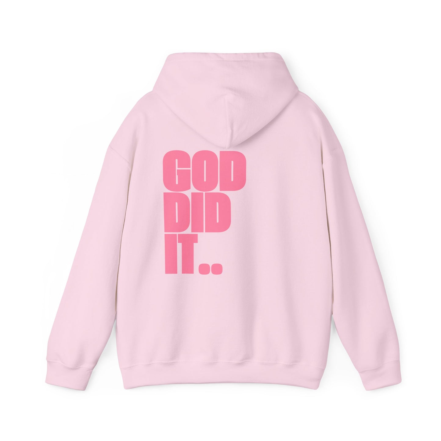 "GOD DID IT" Bold Print Hoodie