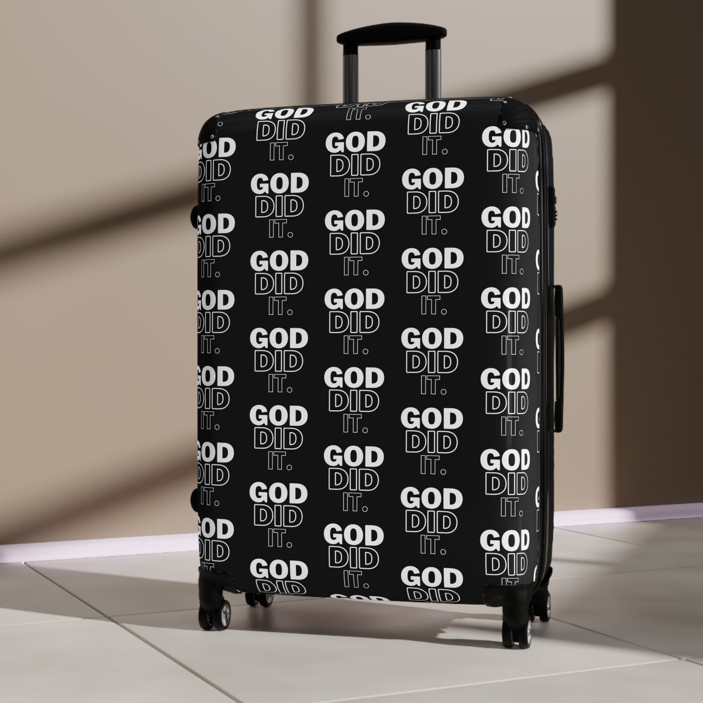 "GOD DID IT" Suitcase