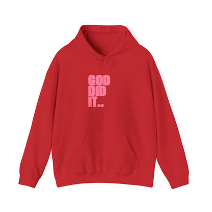 "GOD DID IT" Bold Print Hoodie