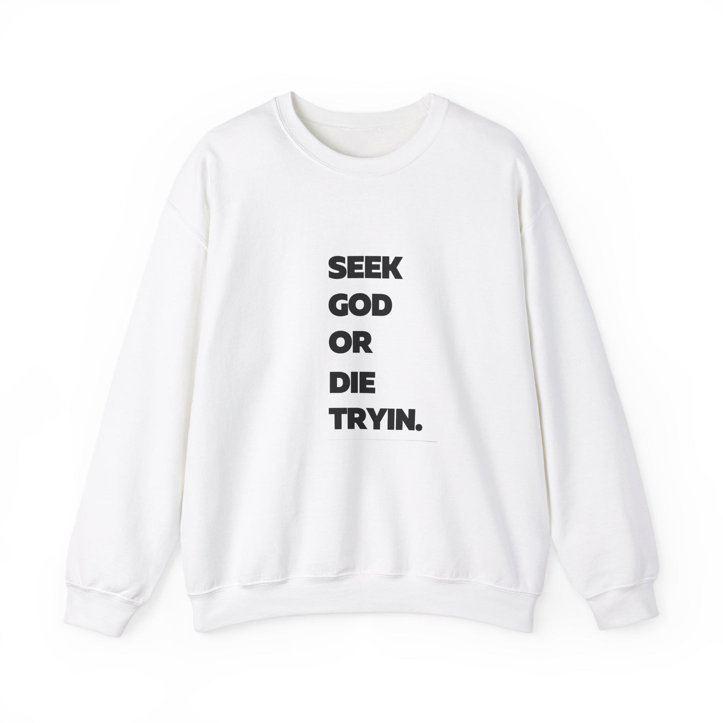 "SEEK GOD OR DIE TRYIN" Sweatshirt