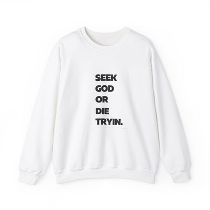 "SEEK GOD OR DIE TRYIN" Sweatshirt