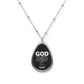 "GOD DID IT" Oval Necklace