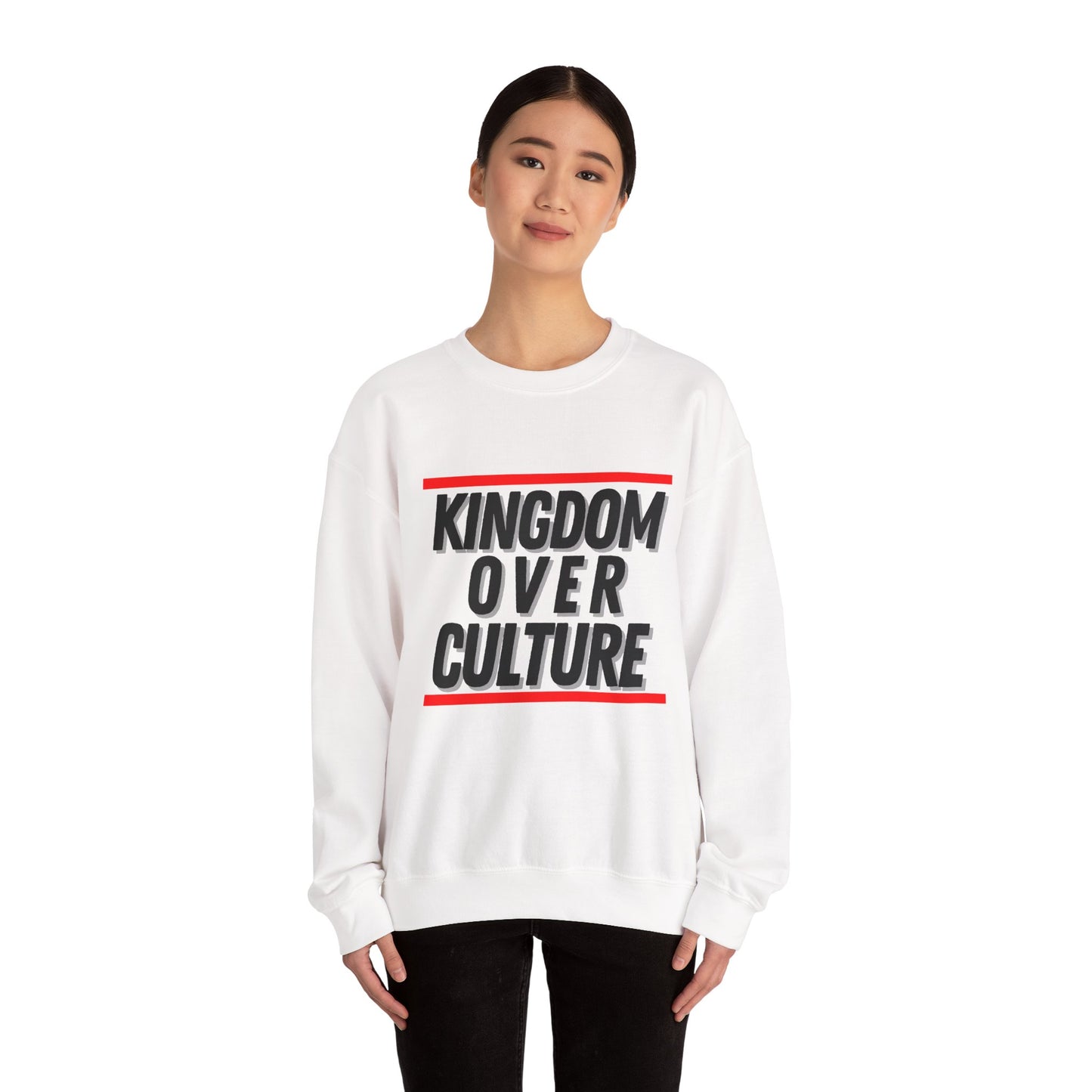"Kingdom Over Culture" White Sweatshirt