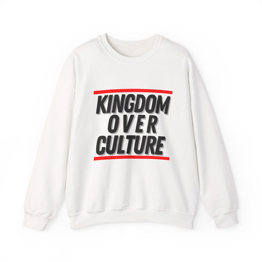 "Kingdom Over Culture" White Sweatshirt