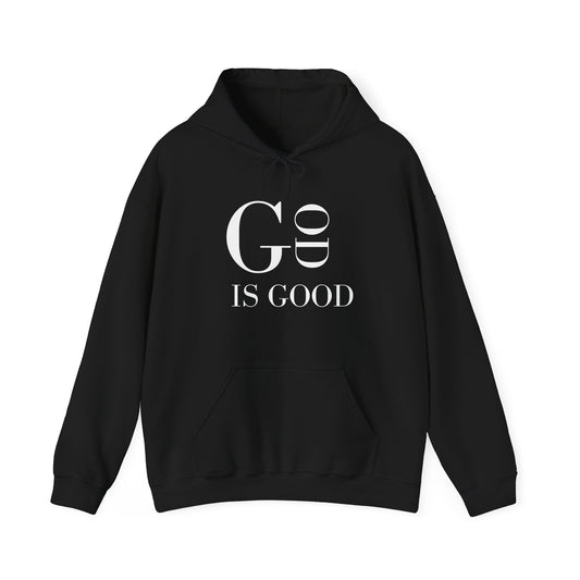 “GOD IS GOOD” Hoodie — Black x White