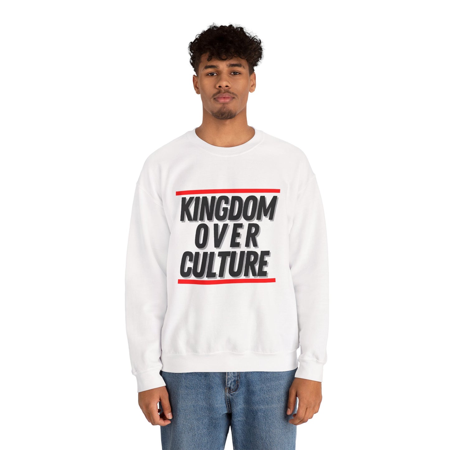 "Kingdom Over Culture" White Sweatshirt