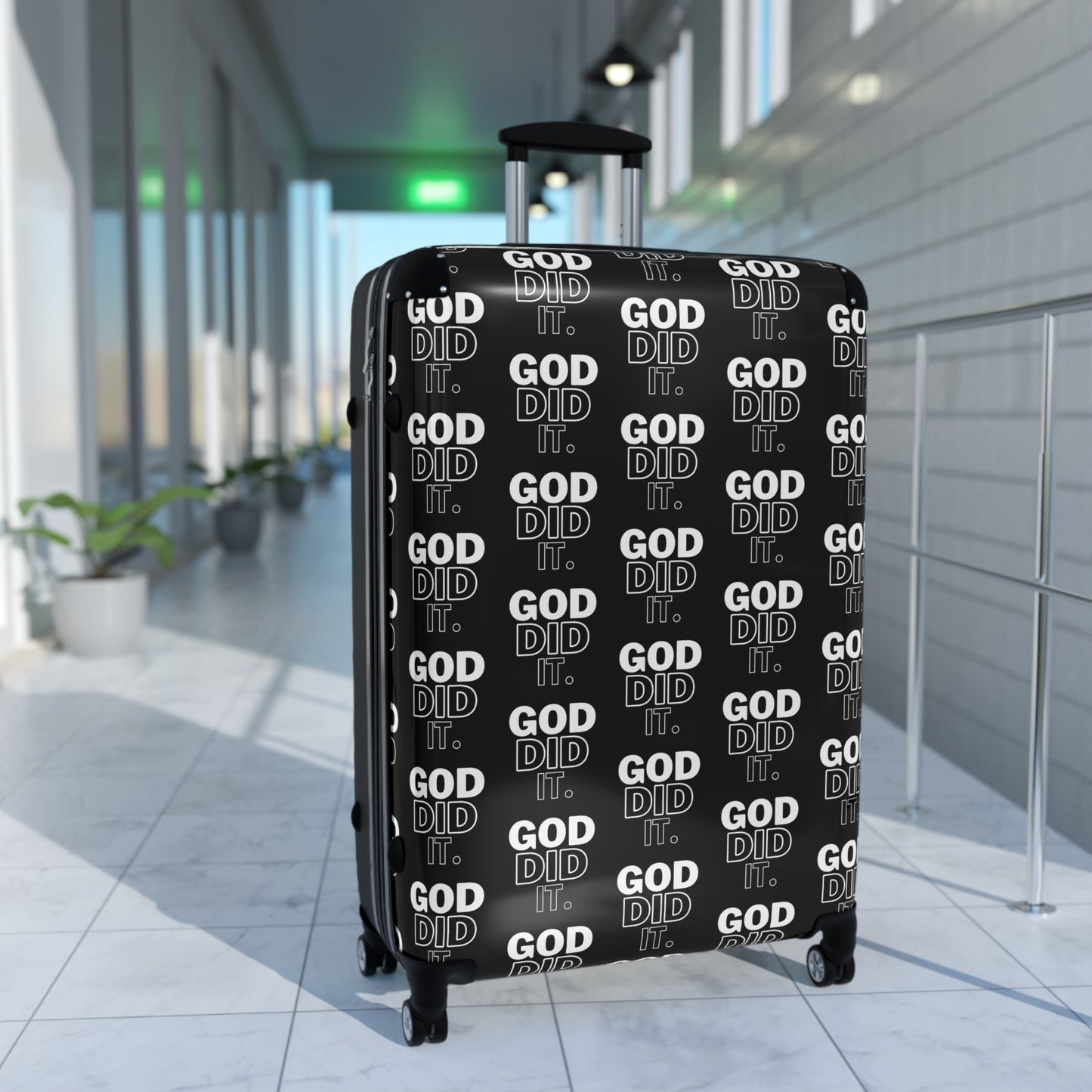 "GOD DID IT" Suitcase