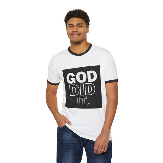"GOD DID IT" Ringer T-Shirt